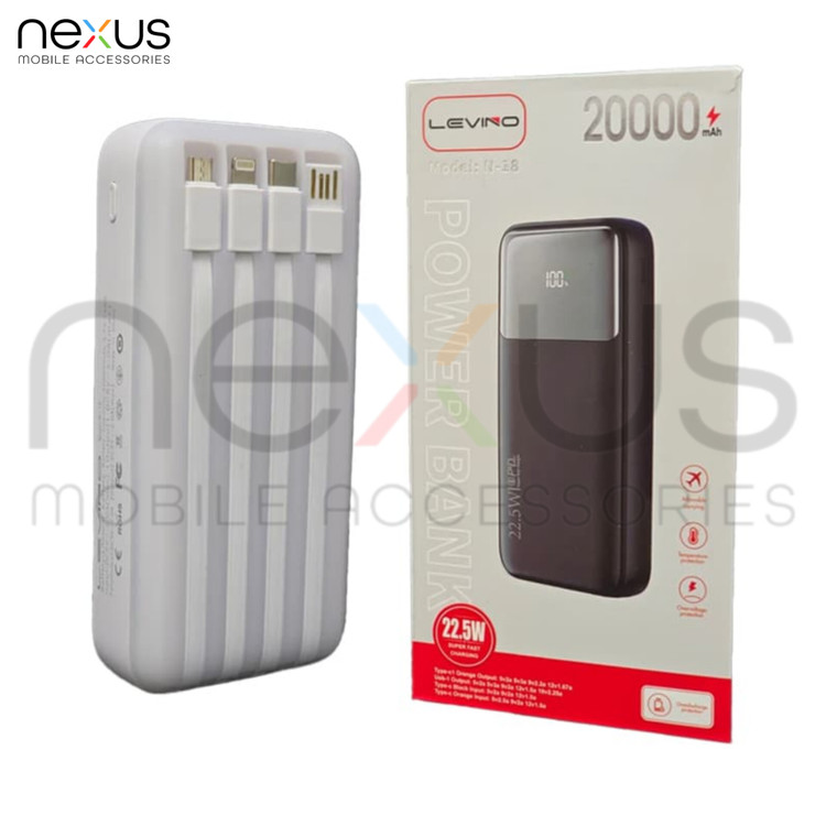 پاور بانک ۲۰۰۰۰ لوینو 22.5w n18