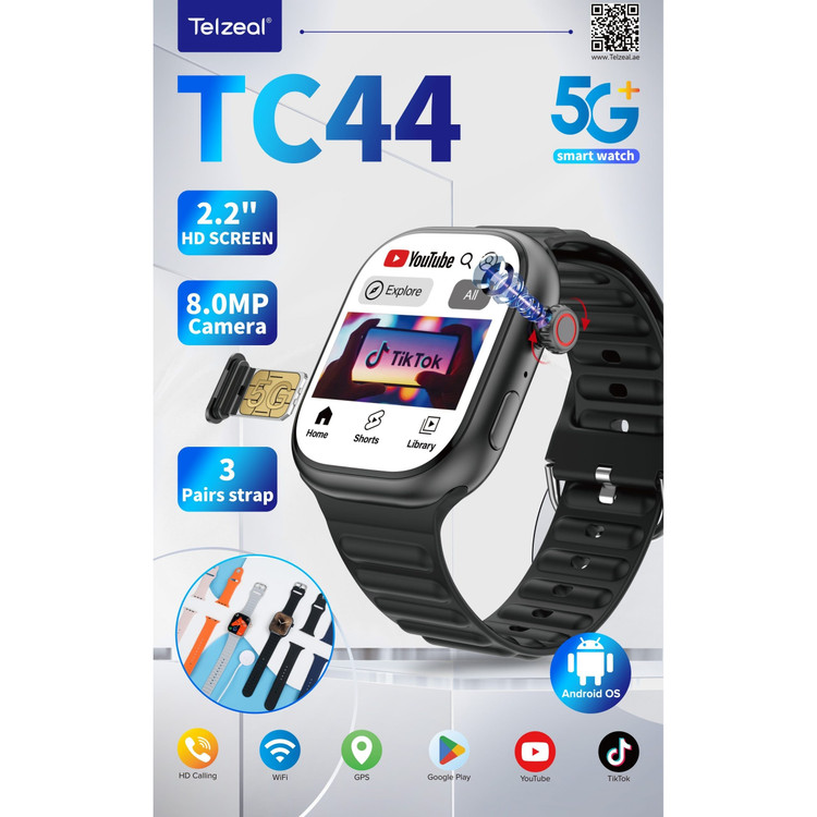 ساعت هوشمند تلزال مدل tc44 5g