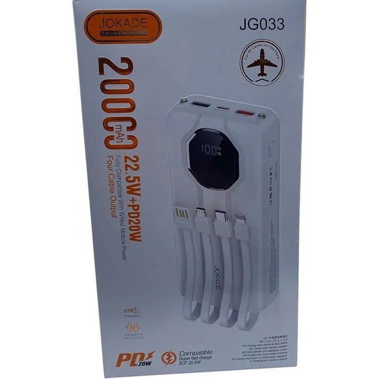 پاوربانک 20 هزار 22.5wجوکید مدل jg033
